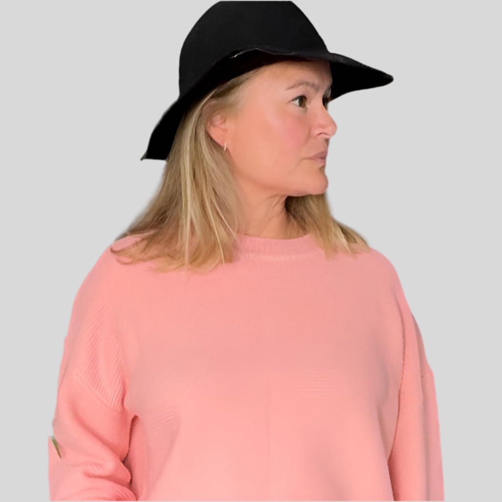 Linksstrick Pullover Apricot