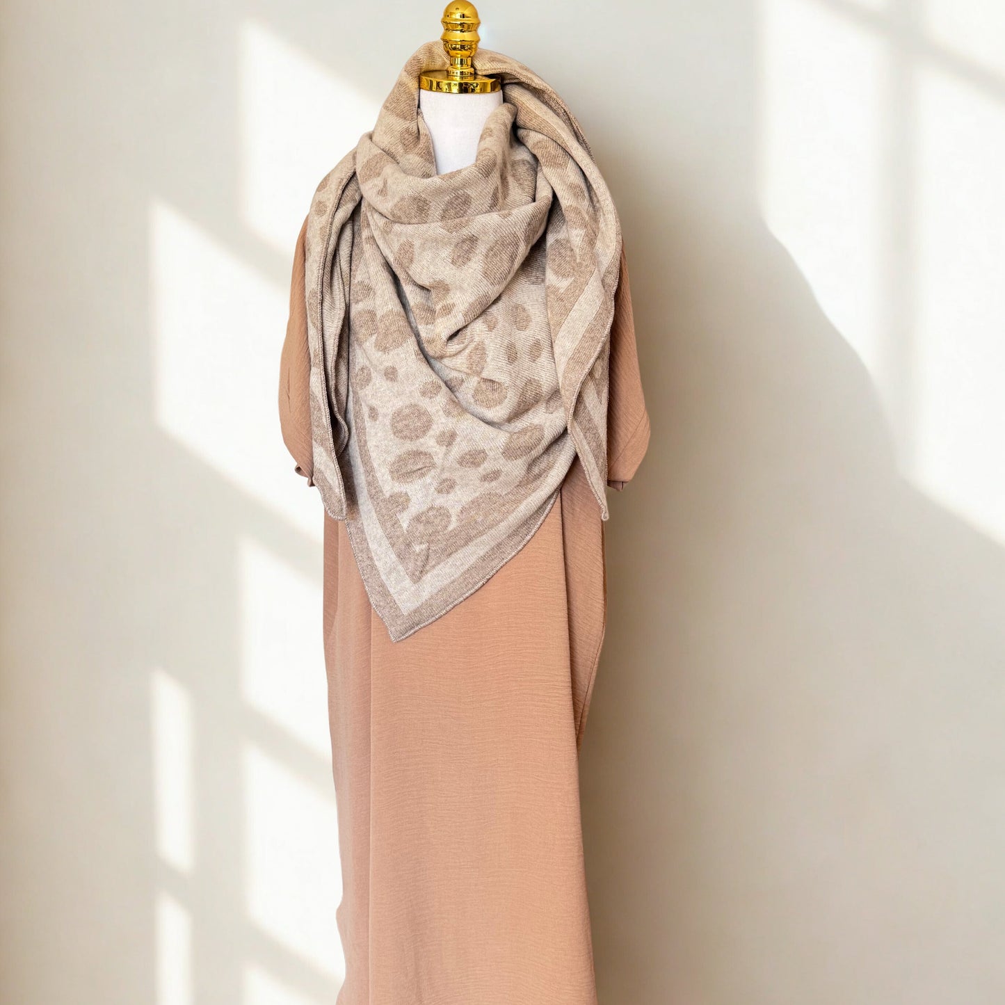 Zwillingsherz Dreieckstuch Wild Dots mit Kaschmir