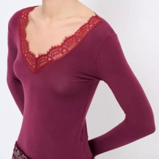 Longsleeve mit Spitze