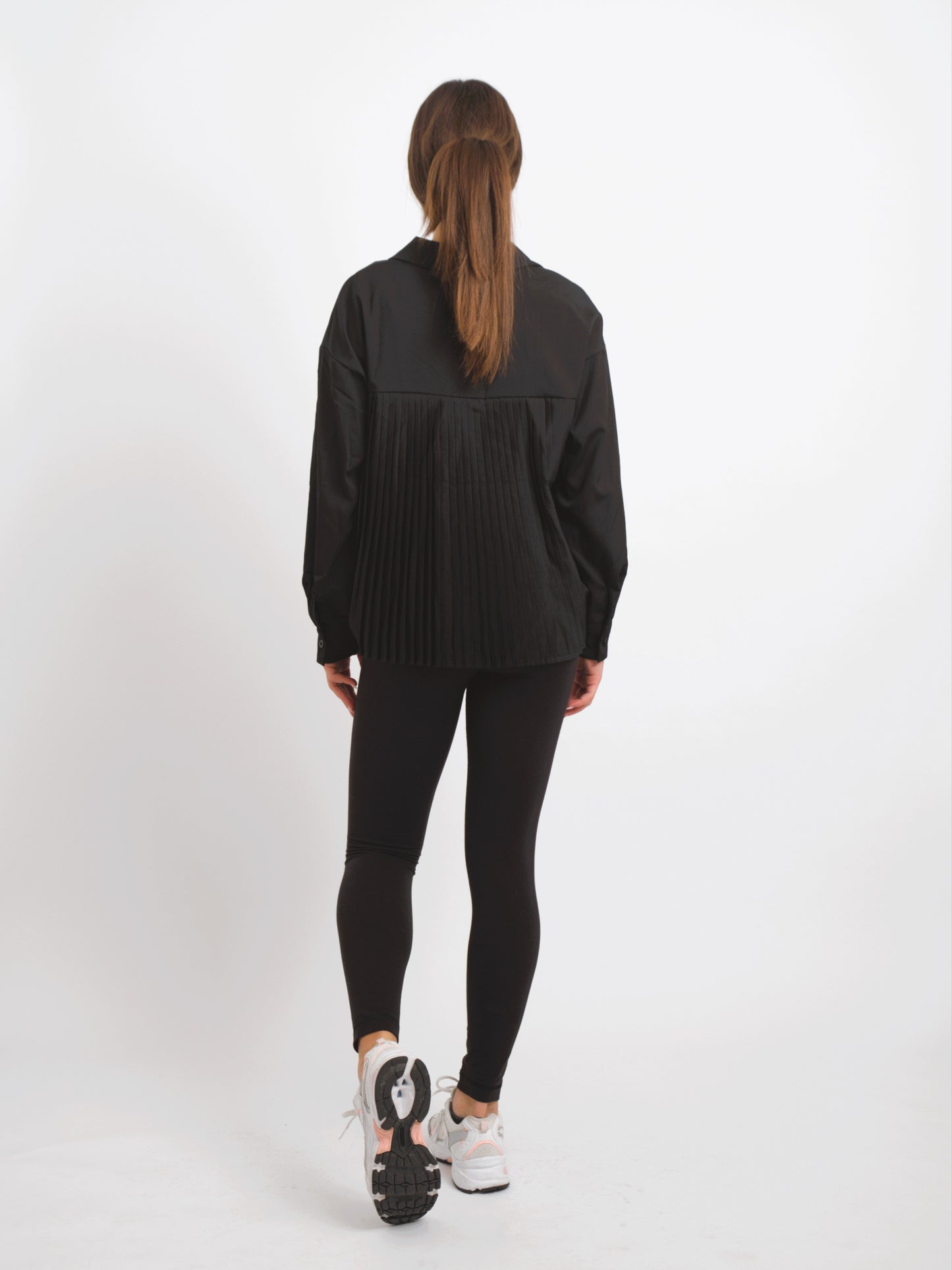 Plissé Back Blouse