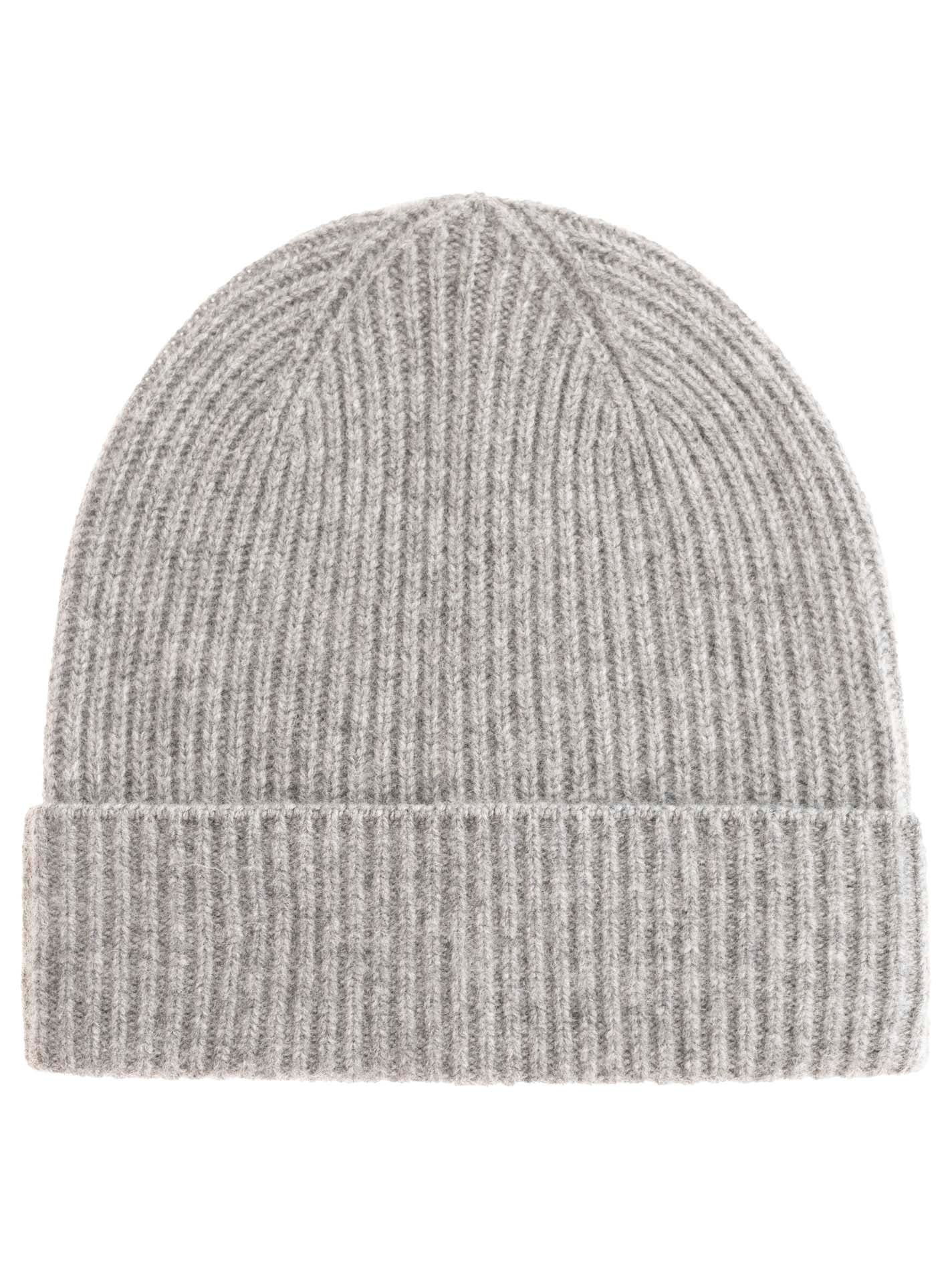 Zwillingsherz 100% Kaschmir Umschlagmütze