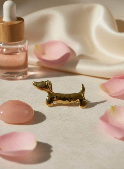 Dackel Brosche · Edelstahl