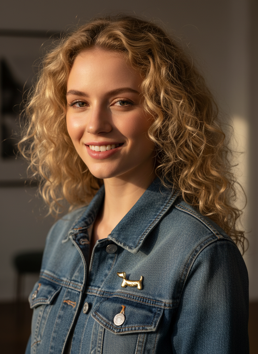 Dackel Brosche · Edelstahl