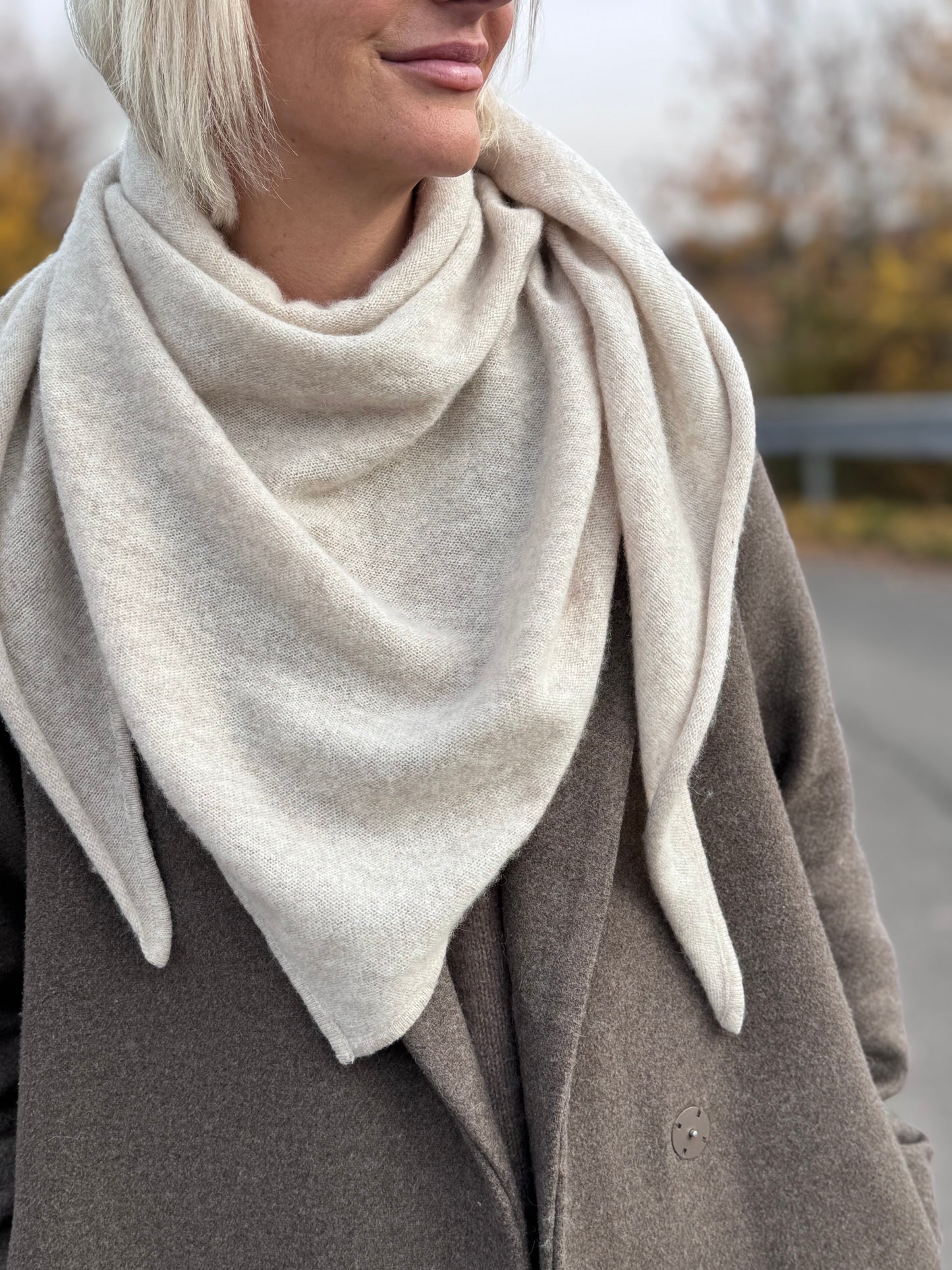 Zwillingsherz 100% Kaschmir-Dreiecksschal