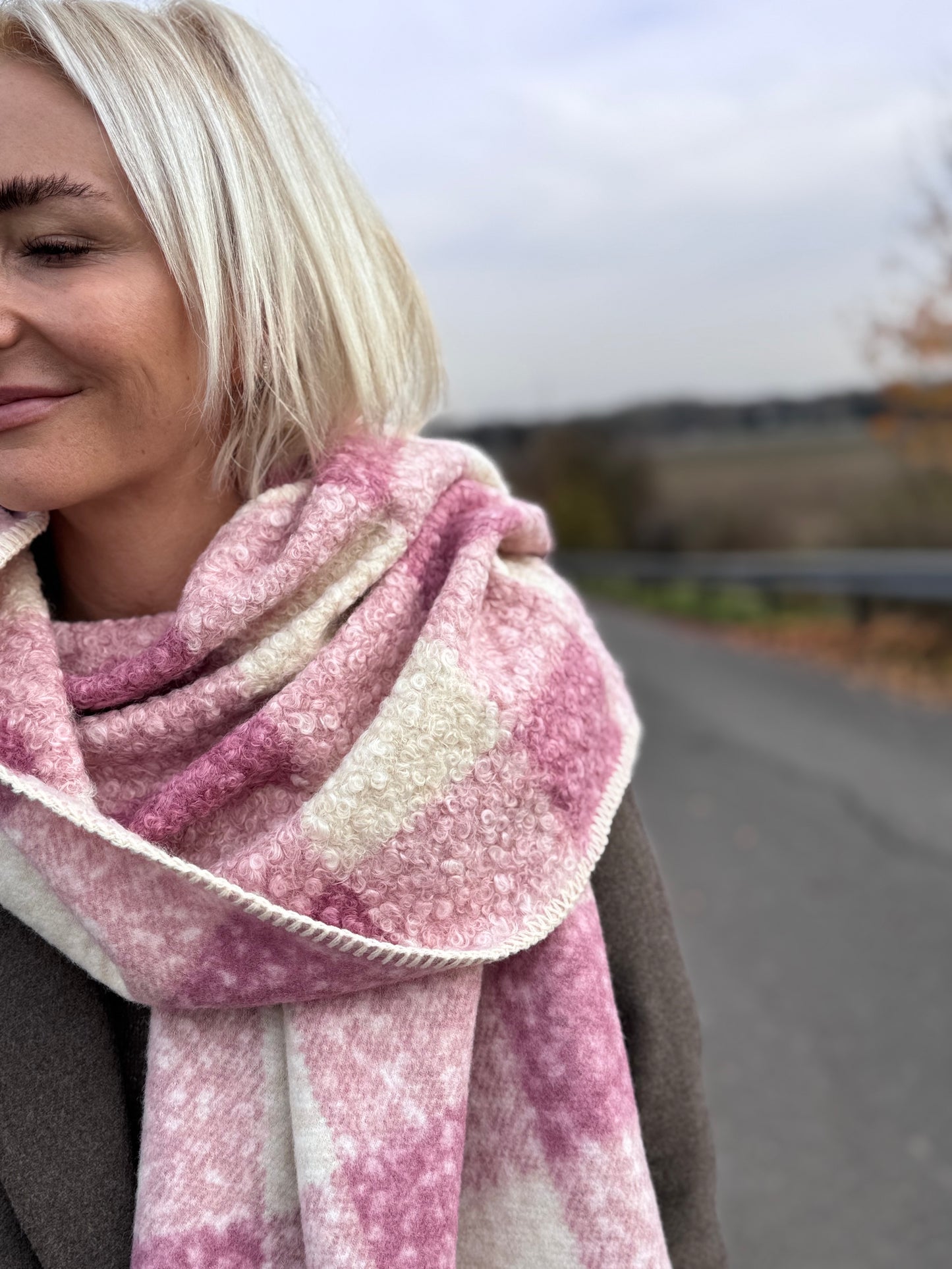 Zwillingsherz Schal Karo & Teddy