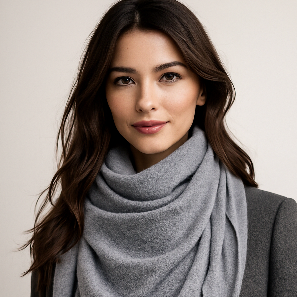 Zwillingsherz 100% Kaschmir-Dreiecksschal