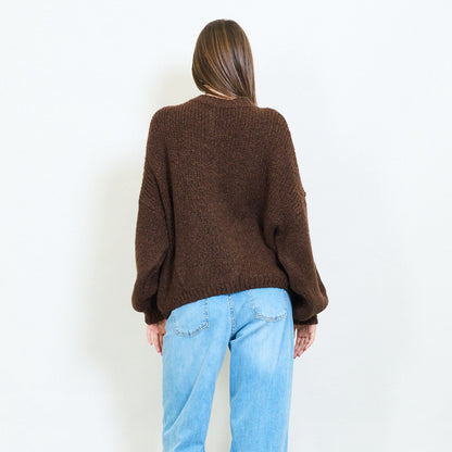 Oversize Strickjacke