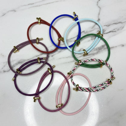 Geflochtenes Stahlarmband