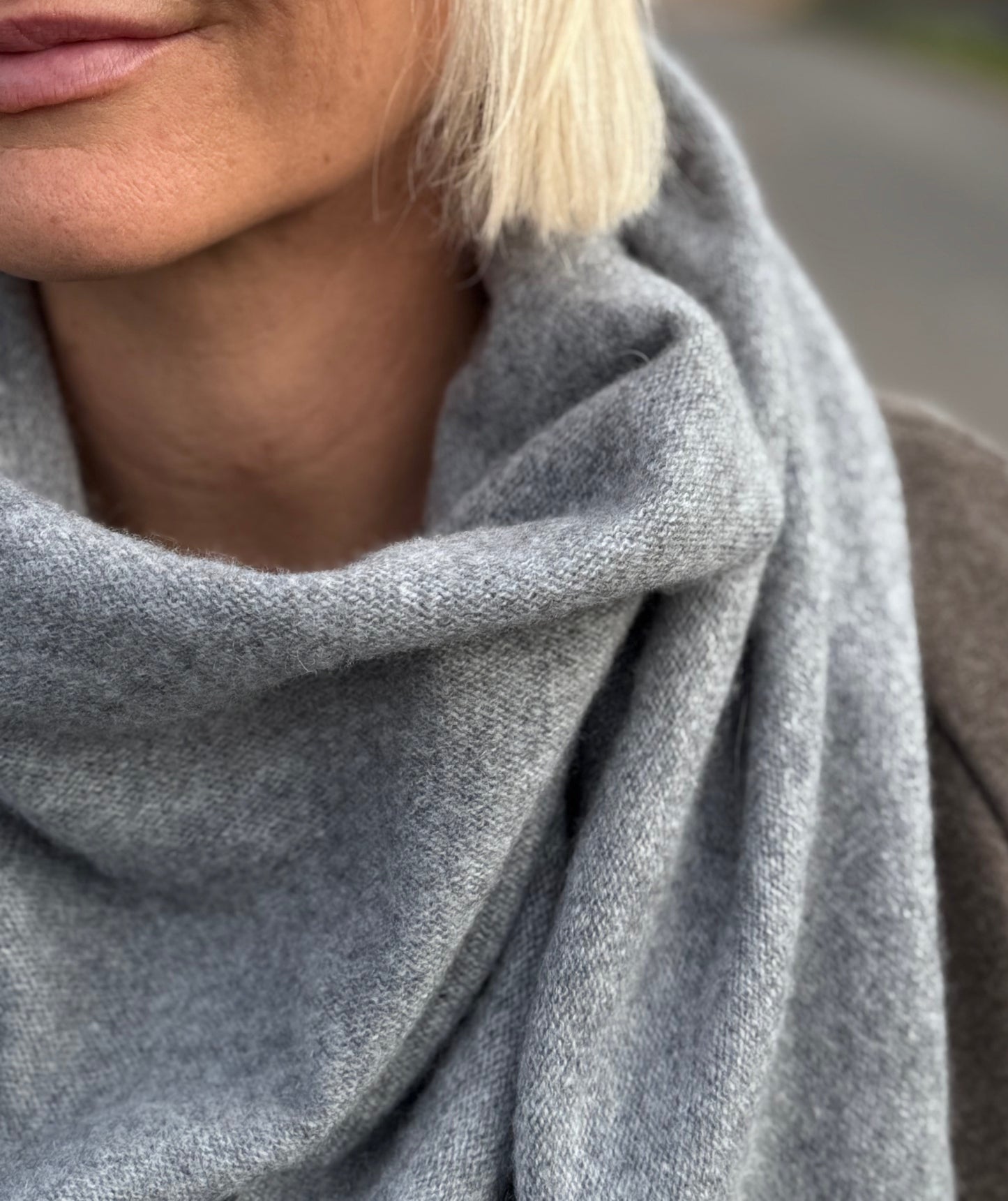 Zwillingsherz 100% Kaschmir-Dreiecksschal