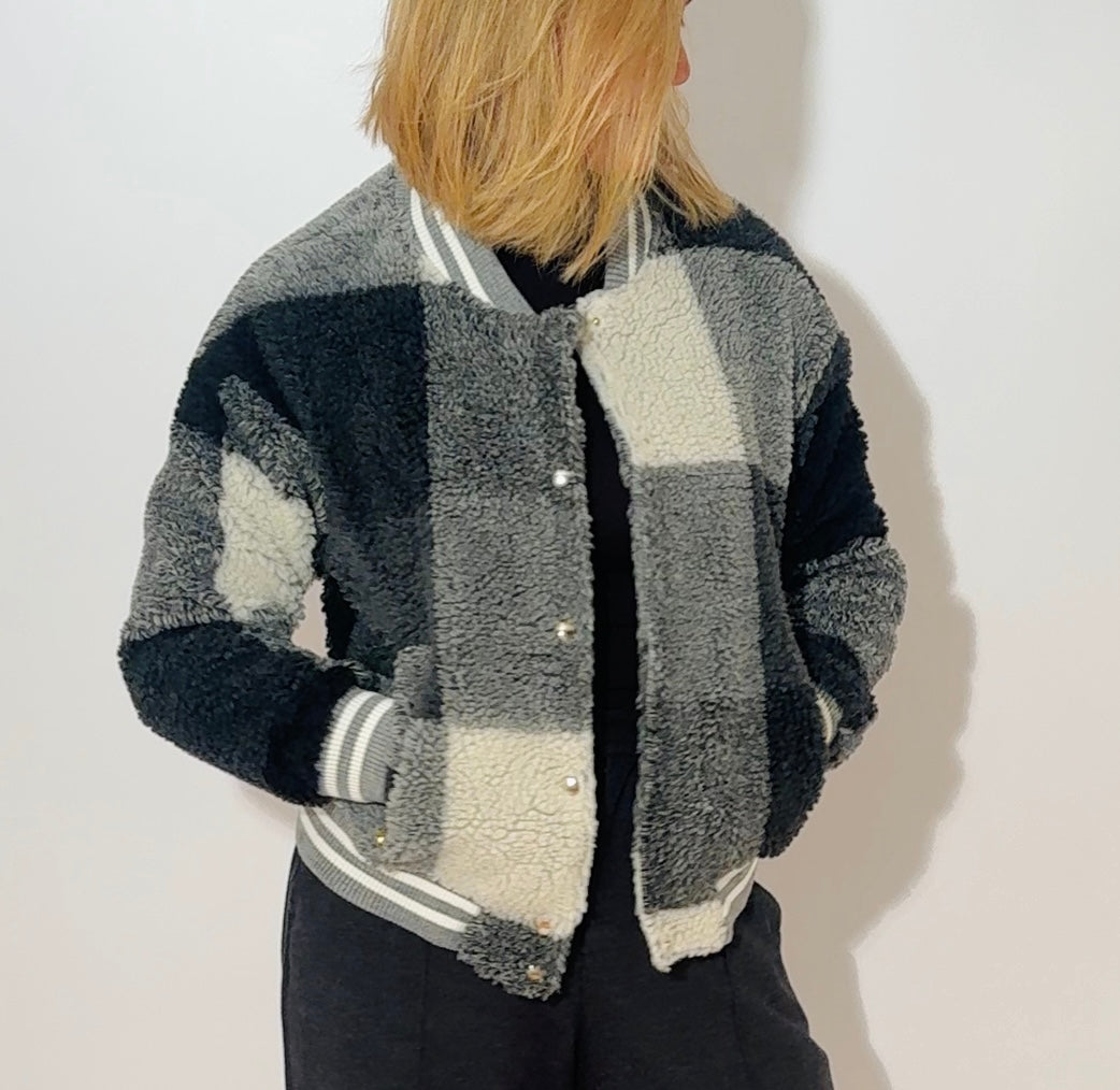 Bomberjacke mit Vichy Muster