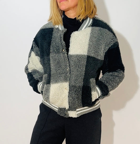 Bomberjacke mit Vichy Muster