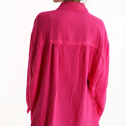 Musselinbluse Oversize