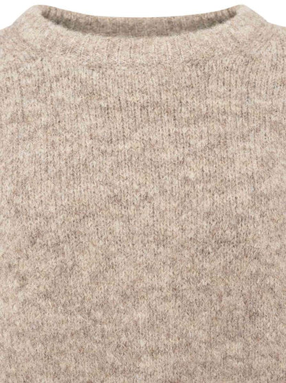 Zwillingsherz kuscheliger Wollmix Rundhalspullover