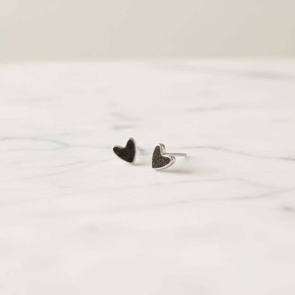 Herzstück - 925 Silber Ohrstecker