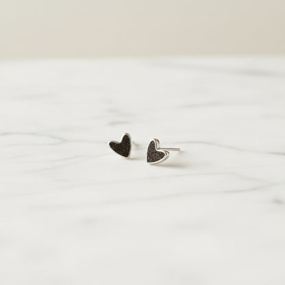 Herzstück - 925 Silber Ohrstecker