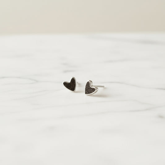 Herzstück - 925 Silber Ohrstecker