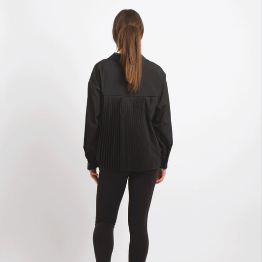 Plissé Back Blouse