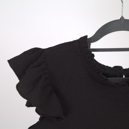 Zartes Top mit gewellten Ärmeln