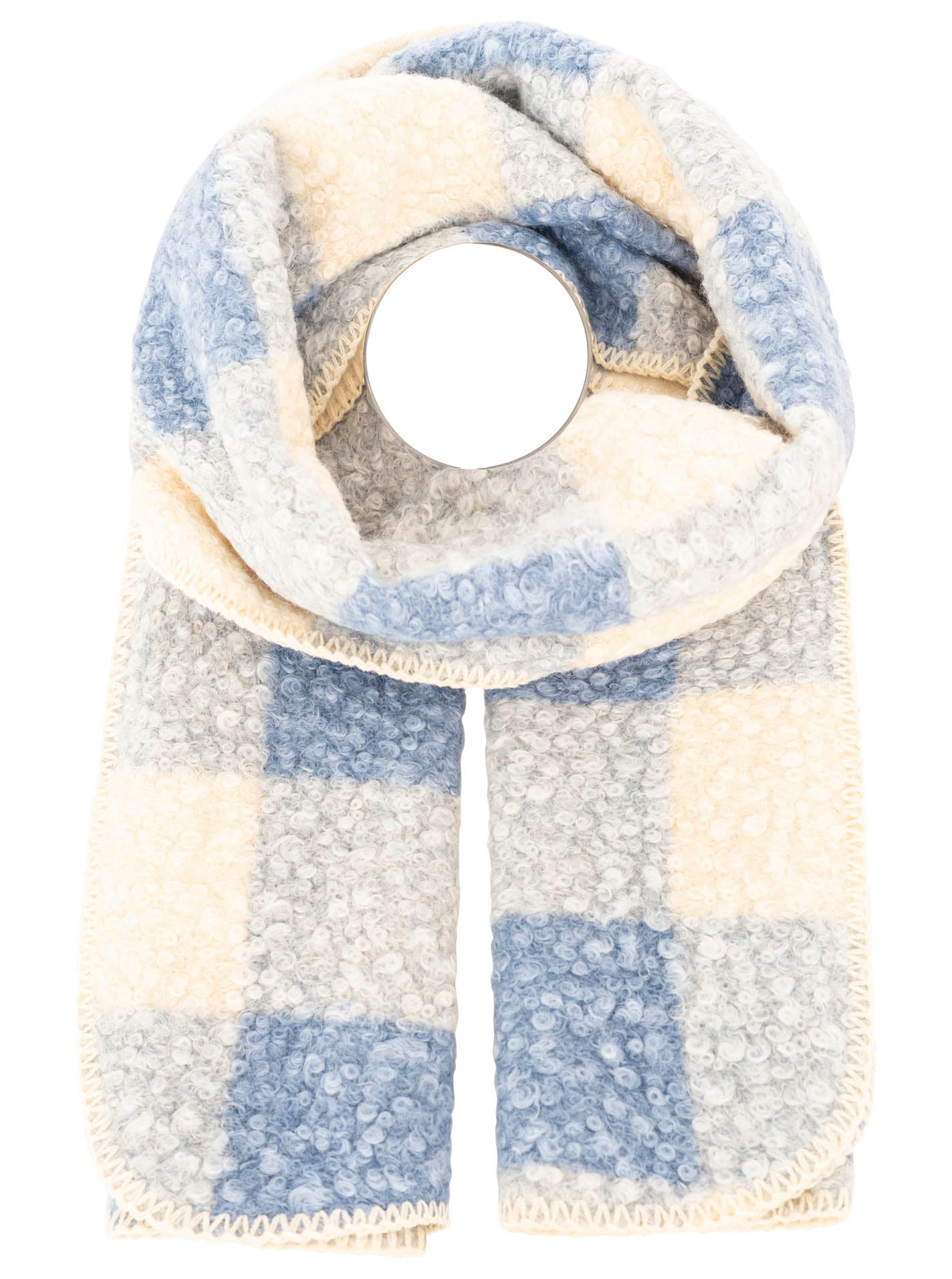 Zwillingsherz Schal Karo & Teddy